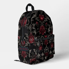 Gepersonaliseerde donkere tuin bedrukte rugzak