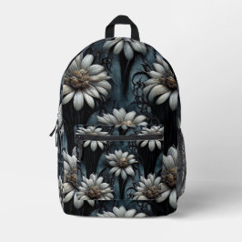 Gepersonaliseerde donkere tuin bedrukte rugzak