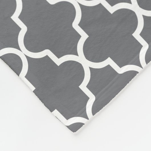 Gepersonaliseerde donkergrijze en gele viervoeter fleece deken (Hoek)