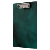 Gepersonaliseerde donkergroene Waterverf monogram Klembord (Links)