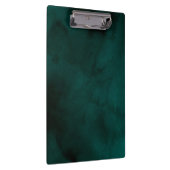 Gepersonaliseerde donkergroene Waterverf monogram Klembord (Rechts)
