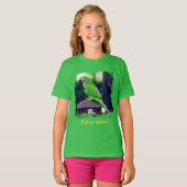 Gepersonaliseerde donkerkopparkiet t-shirt (Voorkant volledig)