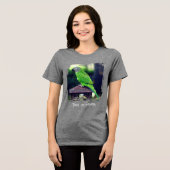 Gepersonaliseerde donkerkopparkiet Tri-Blend shirt (Voorkant volledig)