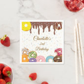 Gepersonaliseerde donut party servetten (Insitu)