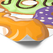 Gepersonaliseerde donut party welkomstbord poster (Hoek)