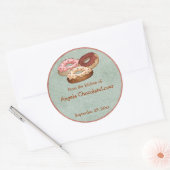 Gepersonaliseerde Donut Recept Stickers (Envelop)