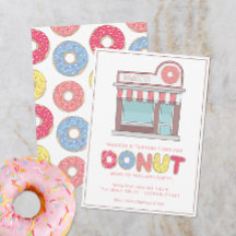 Gepersonaliseerde Donut Shop Party