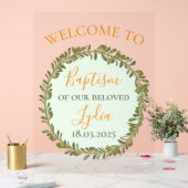 Gepersonaliseerde doop Acryl Welkomstbord Acryl Bord (Huwelijk)