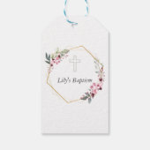 Gepersonaliseerde doop cadeau Labels - Foto & Teks Cadeaulabel (Achterkant)