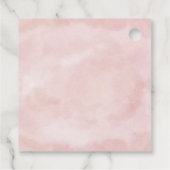 Gepersonaliseerde doop cadeau Labels - Rozen voord (Achterkant)