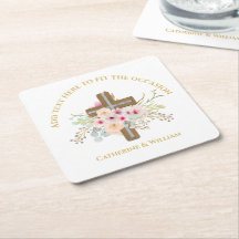 Gepersonaliseerde doop & doop Bloemenkruis