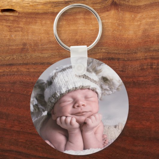 Gepersonaliseerde doop & doop Bloemenkruis Sleutelhanger (Achterkant)