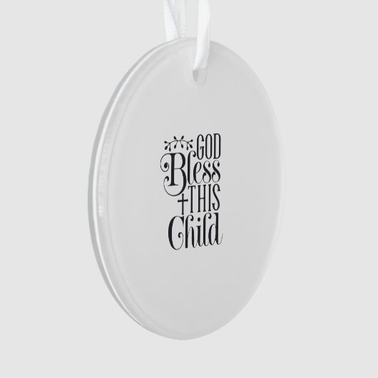 Gepersonaliseerde doop doopsel Ornament (voorkant)