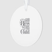 Gepersonaliseerde doop doopsel Ornament (voorkant)