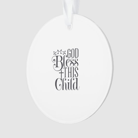 Gepersonaliseerde doop doopsel Ornament (voorkant)