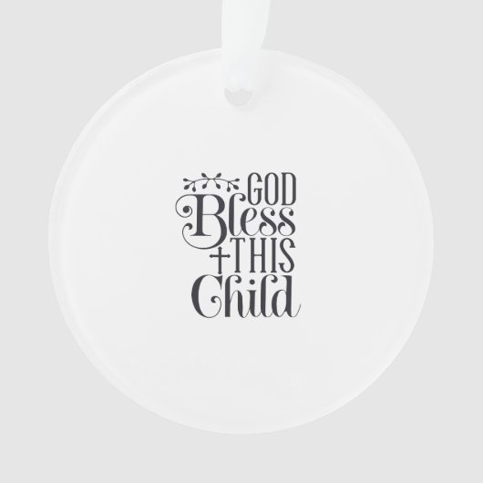 Gepersonaliseerde doop doopsel Ornament (voorkant)