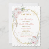 Gepersonaliseerde doop en 2e verjaardag kaart (Voorkant)