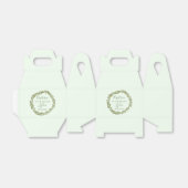 Gepersonaliseerde doop gunstbox met olijfkrans bedankdoosjes (Uitgevouwen)