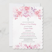 Gepersonaliseerde doop met naam van peetouders kaart (Voorkant)