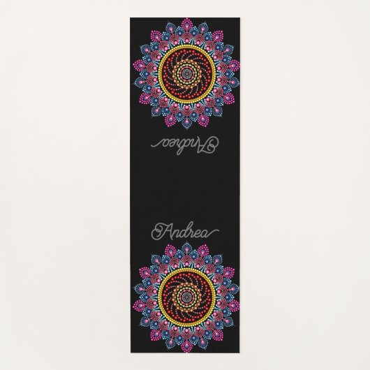 GEPERSONALISEERDE DOT MANDALA CREATIEF UW EIGEN SC YOGAMAT (Voorkant)