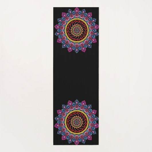 GEPERSONALISEERDE DOT MANDALA CREATIEF UW EIGEN SC YOGAMAT (Achterkant)