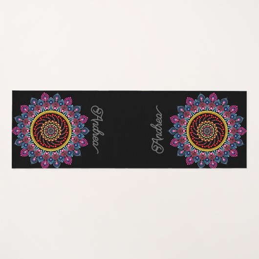 GEPERSONALISEERDE DOT MANDALA CREATIEF UW EIGEN SC YOGAMAT (Voorkant (horizontaal))