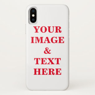 Gepersonaliseerde Douane Uw Eigen Foto & Tekst iPhone X Hoesje