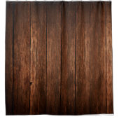 Gepersonaliseerde douche gordijn schuur hout land  (Voorkant)