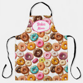 Gepersonaliseerde Doughnuts Baker Mam Schort (Voorkant)