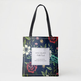 Gepersonaliseerde Doula vroedvrouw Bloemen Canvas Tote Bag