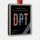 Gepersonaliseerde DPT Doctor of Physical Therapy C Metalen Ornament (Rechts)