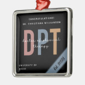 Gepersonaliseerde DPT Doctor of Physical Therapy C Metalen Ornament (Links)