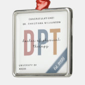 Gepersonaliseerde DPT Doctor of Physical Therapy C Metalen Ornament (Links)