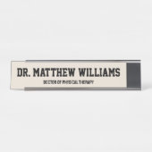 Gepersonaliseerde DPT Doctor of Physical Therapy G Bureau Naambordje (Voorkant)