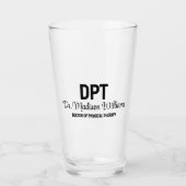 Gepersonaliseerde DPT Doctor of Physical Therapy G Glas (Voorkant)