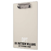 Gepersonaliseerde DPT Doctor of Physical Therapy G Klembord (Links)