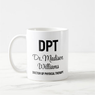 Gepersonaliseerde DPT Doctor of Physical Therapy G Koffiemok