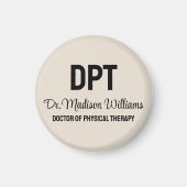 Gepersonaliseerde DPT Doctor of Physical Therapy G Magneet (Voorkant)