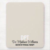 Gepersonaliseerde DPT Doctor of Physical Therapy G Muismat (Voorkant)