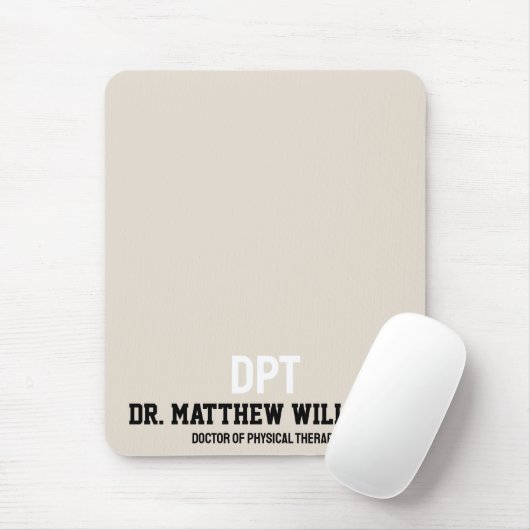 Gepersonaliseerde DPT Doctor of Physical Therapy G Muismat (Met muis)