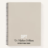 Gepersonaliseerde DPT Doctor of Physical Therapy G Notitieboek (Voorkant)