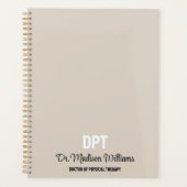 Gepersonaliseerde DPT Doctor of Physical Therapy G Planner (Voorkant)