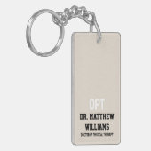 Gepersonaliseerde DPT Doctor of Physical Therapy G Sleutelhanger (Voorkant Links)