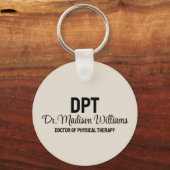 Gepersonaliseerde DPT Doctor of Physical Therapy G Sleutelhanger