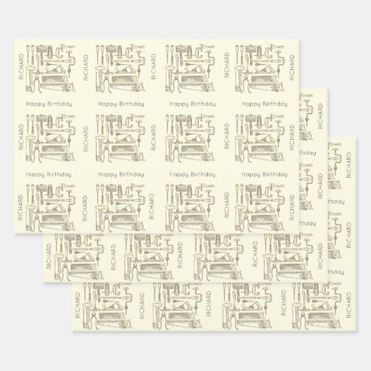 Gepersonaliseerde draagtas voor gereedschap Verja Inpakpapier Vel (Set)