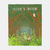 Gepersonaliseerde draak en vriend fleece deken (Voorkant)