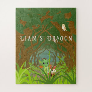 Gepersonaliseerde draak en vriend legpuzzel