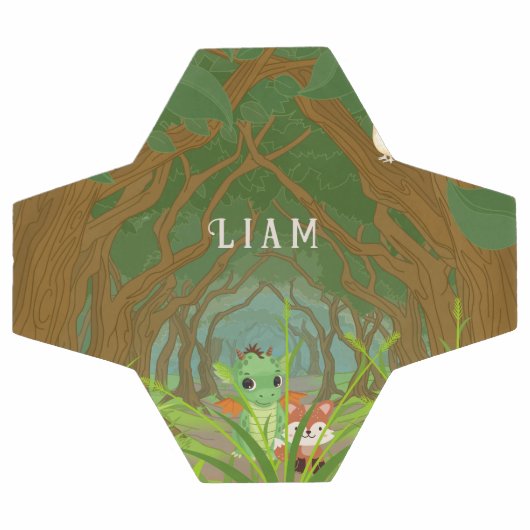 Gepersonaliseerde draak en vriend voetbal (Enkel)