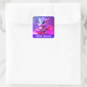 Gepersonaliseerde draak stickers kleurrijk (Tas)
