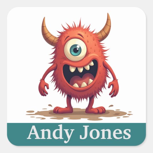 Gepersonaliseerde draak stickers kleurrijk (Voorkant)